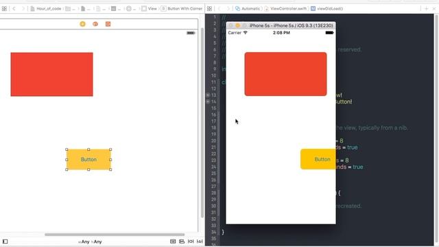 #Hour_of_code for IOS Development : Corner Radius and Borders for UIView, UIButton, etc. смотреть онлайн