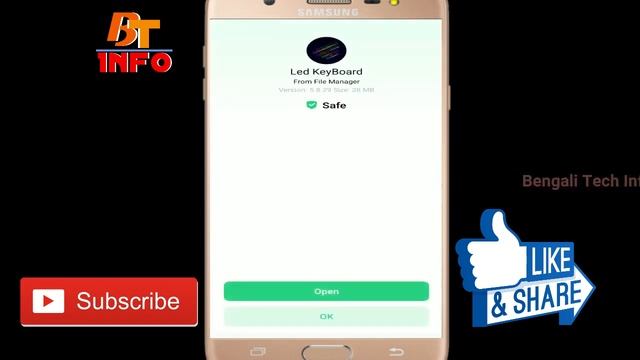 RGB LED LIGHTING KEYBOARD FOR ANDROID || Bengali Tech Info || Btinfo смотреть онлайн