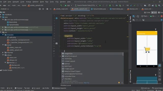 Creating an eCommerce App - Part 1 - Creating Splash Screen смотреть онлайн