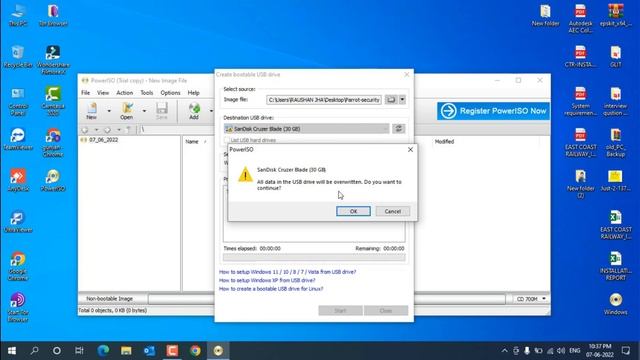 #parrot OS boot with #POWERISO by @excellencehacking смотреть онлайн
