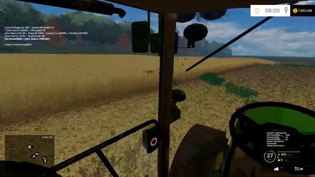 Farming Simulator 15: John Deere S680 and 7930 Wheat Harvest смотреть онлайн