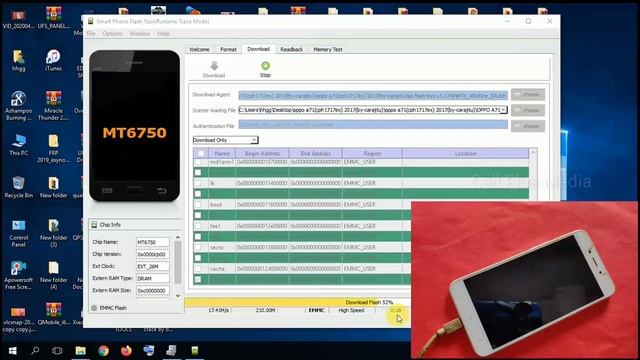 OPPO A71 (CPH1717) MTK Pattern Unlock And FRP Bypass Without Box 100% Working SP Flash Tool