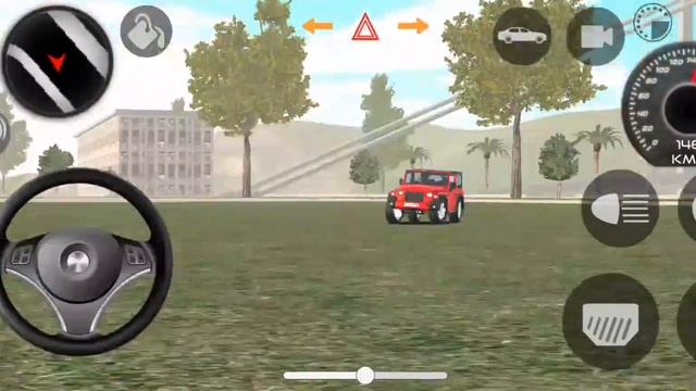 Indian cars simulator 3d Mahindra Modified Red Thar game😈 New Model Android gameplay#viral смотреть онлайн