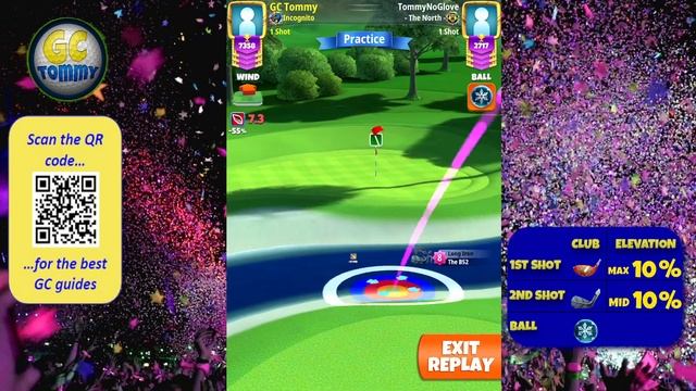 Master, QR Hole 7 - Par 4, EAGLE - 6th Anniversary 9-Hole cup, *Golf Clash Guide* смотреть онлайн