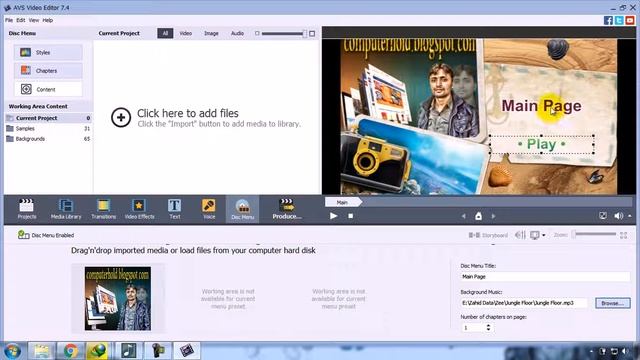 How to Edit Videos in AVS Video Editor Part 7 (Disc Menu) смотреть онлайн