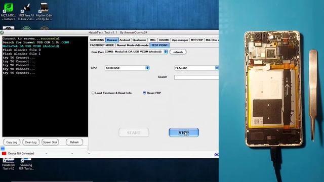 Huawei P9 Lite ( VNS-L21 ) Remove FRP with HalaBtech / TEST POINT / Bypass Google Account смотреть онлайн