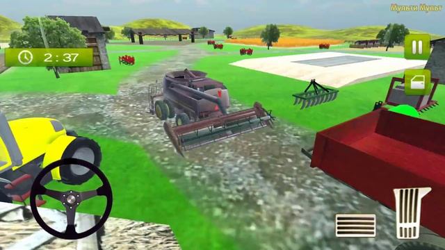 Tractor Driver Thresher Farm Simulator 2019 - Best Android GamePlay