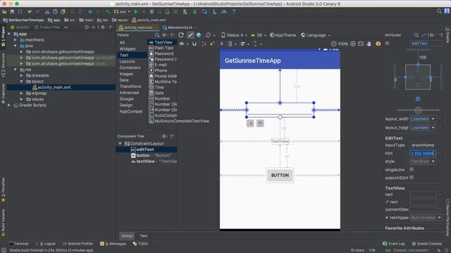 69- Android Sunrise Time|| Layout Design - تصميم الواجهة смотреть онлайн