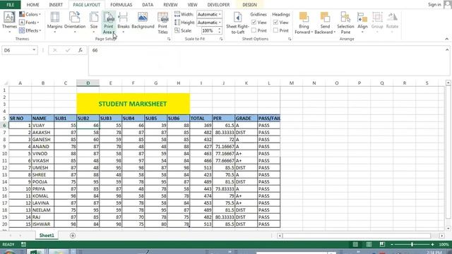 Ms Excel Page Layout tab in Hindi | Margins ,Orientation, Size Print Area, Breaks || Part-1 смотреть онлайн