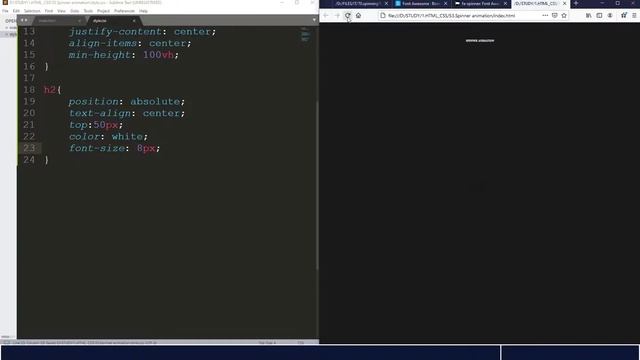 How to create a Spinner Animation using HTML & CSS смотреть онлайн
