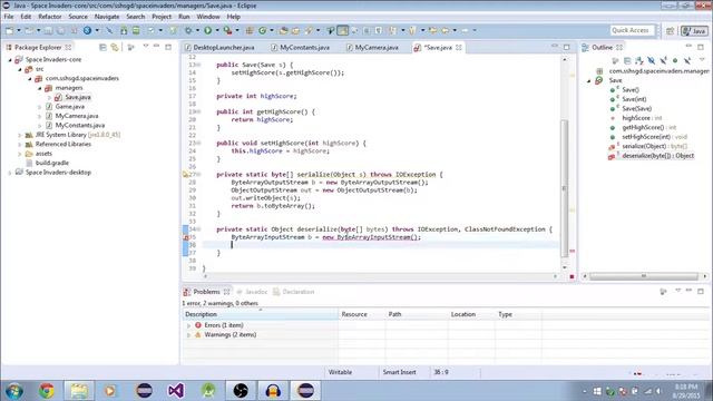Programming Tutorial 17 - Space Invaders - 2 - MyCamera and Save смотреть онлайн