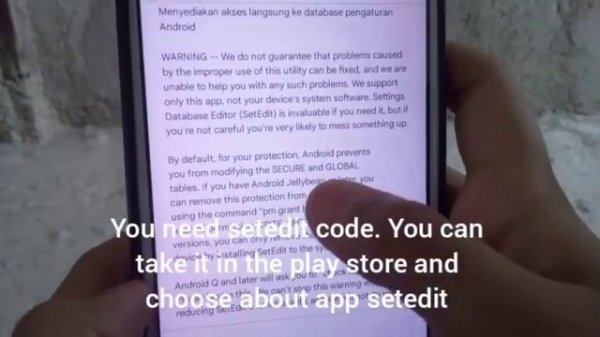 how to unlock setedit with terminal emulator