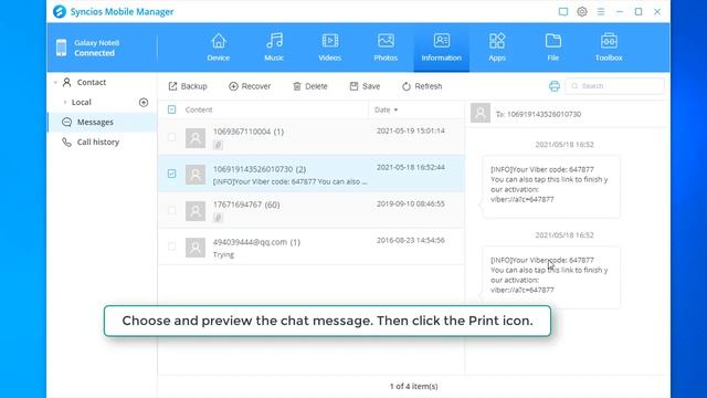 How to Print Text Message from Android смотреть онлайн