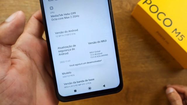 POCO M5! COMO ATIVAR A MODO/OPÇÕES DE DESENVOLVEDOR смотреть онлайн