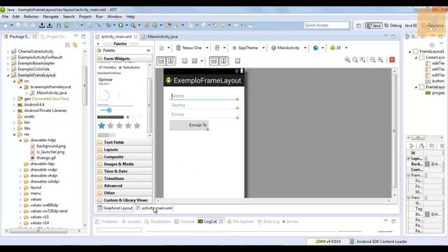 Entendendo e Utilizando o FrameLayout no Android смотреть онлайн