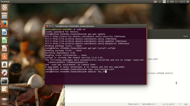 Tutorial cara membuat ftp server menggunakan vsftpd di Ubuntu смотреть онлайн