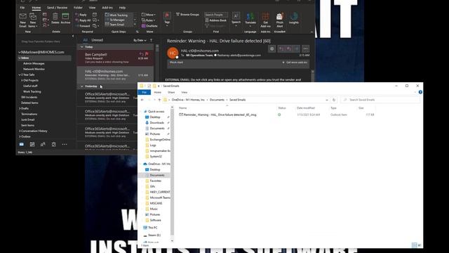 How to save emails from Outlook to Onedrive смотреть онлайн