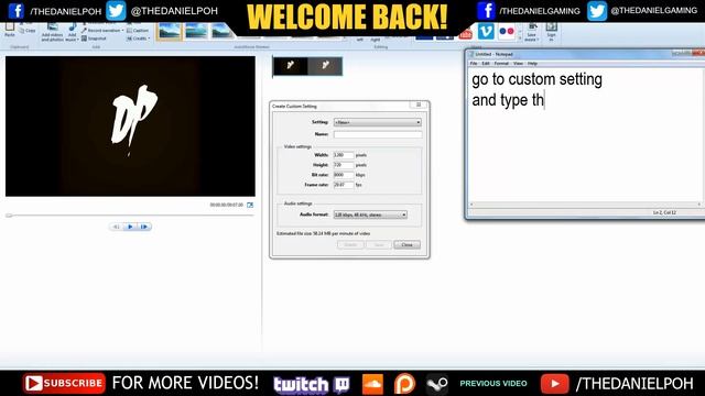 How To Render 1080p60 & 720p60 In Window Movie Maker! (Tutorial) [2015] смотреть онлайн