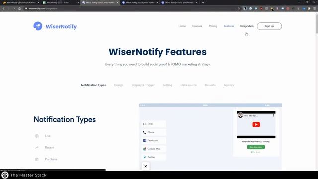 WiserNotify Preview, on AppSumo as a Lifetime Deal, Integrated Social Proof Widget смотреть онлайн