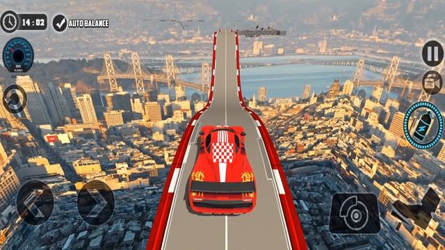 Mega Impossible Ramp Stunt Car Racing! Formula Muscle Car Tracks 3D Compilation - Android GamePlay смотреть онлайн