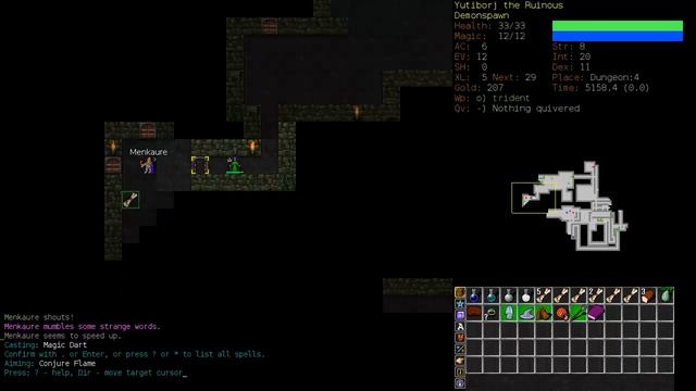 Let's Play Dungeon Crawl Stone Soup - Yutiborj the Demonspawn Wizard смотреть онлайн