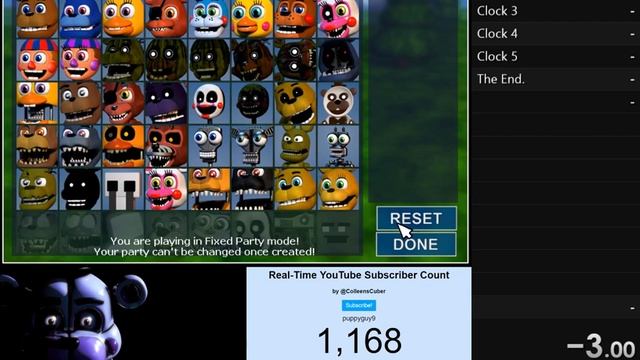 🔴 FNaF World Hard Mode Speedrun! 🔴