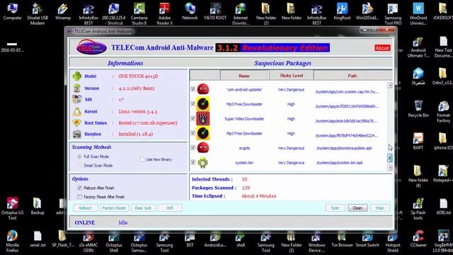 حذف الفيروسات للاندرويد ببرنامج TELECom Android смотреть онлайн