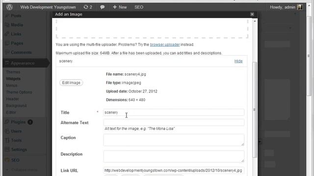 Image Widget in sidebar for WordPress смотреть онлайн