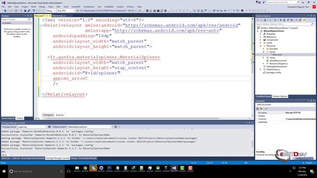 Xamarin Android Tutorial - Material Spinner смотреть онлайн