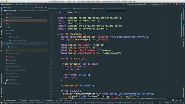Flutter, Dart Android and iOS - Build a No-Todo App - Part 4 смотреть онлайн