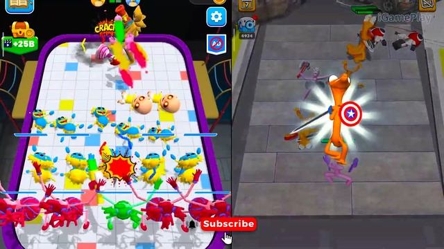 Merge Master Blue Monster vs Merge Monster Rainbow Friends Android Gameplay смотреть онлайн