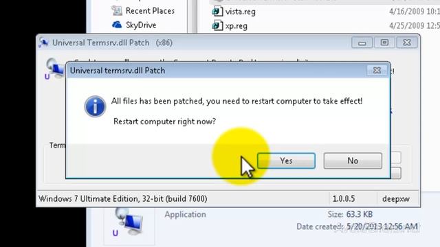 Enable Concurrent Remote Desktop Sessions in Windows 7 смотреть онлайн