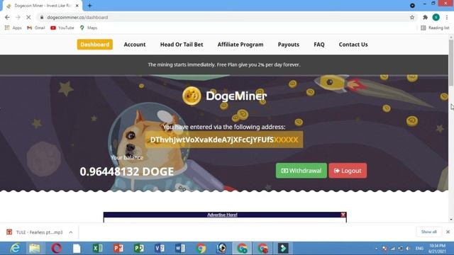 Free Dogecoin Mining site 2021| online earning without investment 2021 | Tec khawaja asad смотреть онлайн