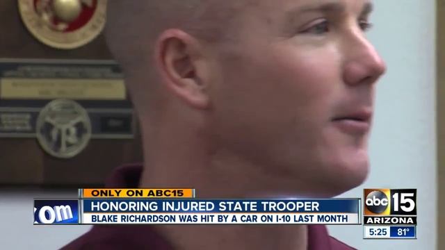 Community gathers to honor state trooper hit by car смотреть онлайн