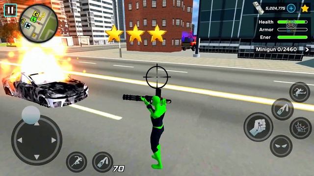 Spider Rope Hero Ninja Gangster Crime Vegas City #22 - Android Gameplay смотреть онлайн