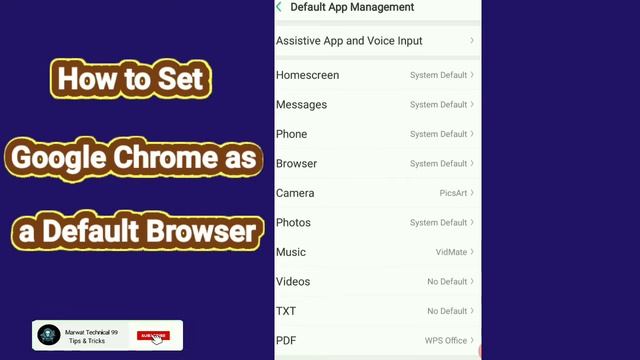Google Chrome as Default Browser in Android Phone || How To Set Google Chrome as a Default Browser смотреть онлайн
