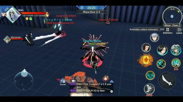 The Dark Maze Cross Server ID18 Bleach Mobile 3D смотреть онлайн
