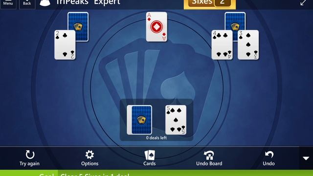 Microsoft Solitaire Collection: TriPeaks - Expert - June 23, 2020 смотреть онлайн