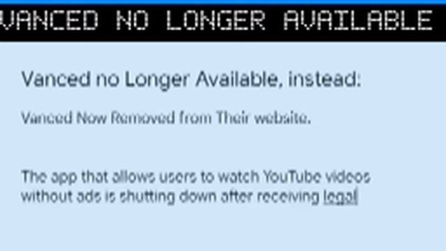 YouTube Vanced Removed | YouTube Vanced Shutdown | Vanced Discontinued | YouTube Vanced Banned | Ba смотреть онлайн