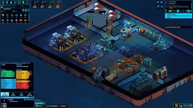 Gestiona tu nave y tripulación espacial - SPACE HAVEN Gameplay Español смотреть онлайн