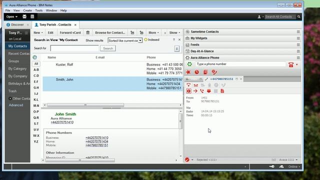 Aura Alliance Client for IBM Sametime & Notes смотреть онлайн