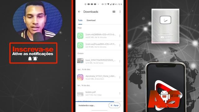 ATUALIZOU! WHATSAPP DO IPHONE 13 NO ANDROID COM FONTES IOS, EMOJIS IOS E MUITO +😍 - Android Sempre смотреть онлайн