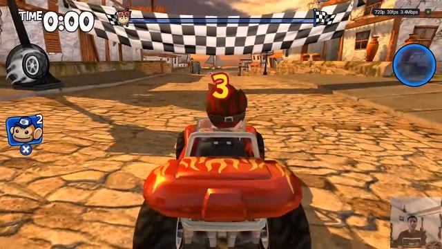 Nvidia Shield Android TV Beach Buggy Racing Facecam Career Mode Recording смотреть онлайн