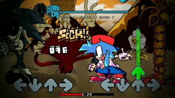 FNF SONIC EXE 3.0 ANDROID (BOTPLAY)VS LORD X