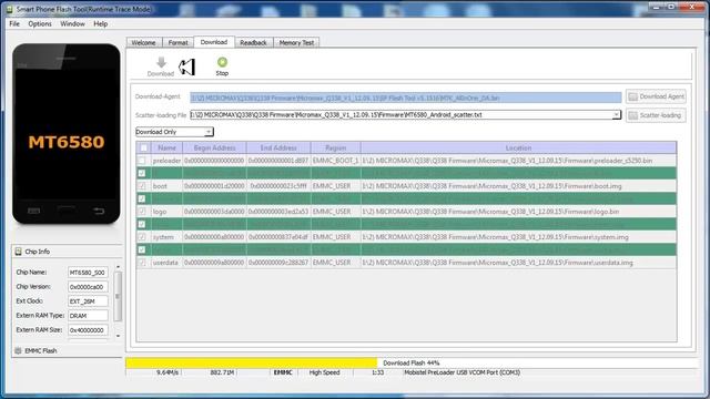 Micromax Q338 Dead Flash Done With SP Flash Tool смотреть онлайн