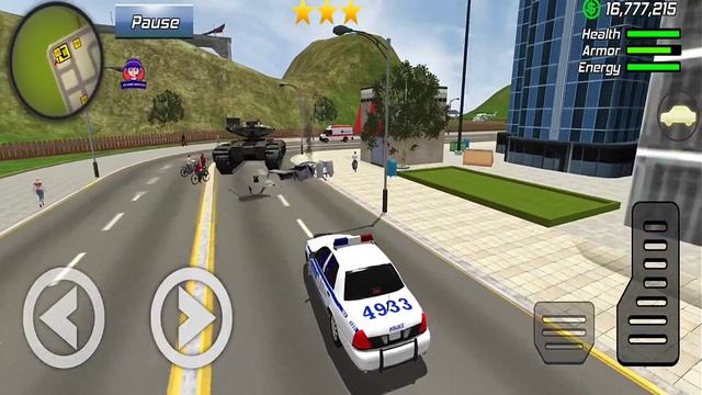 Super Iron-Man Rope Hero Vegas Crime Simulator Driving Monster Truck #8 - Android Gameplay смотреть онлайн