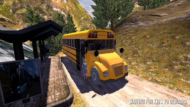 Offroad High School Bus Simulator Game - Android Gameplay смотреть онлайн