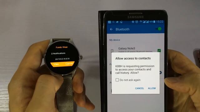 SEPVER Brand K88H smart watch pair with Android smart phone instruction смотреть онлайн