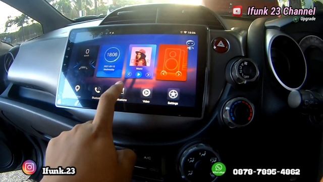 jazz pasang head unit android Oem 10" dan remote stir original смотреть онлайн