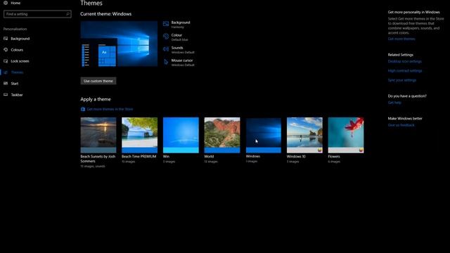 Windows 10 1709 Transparency смотреть онлайн